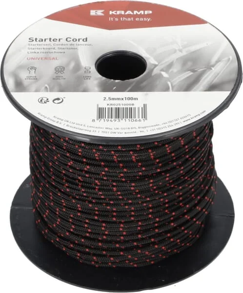 Kramp - KR0251000B - Starter Cord 2.5mm X 100m Black