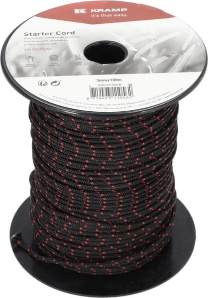 Kramp - KR0301000B - Starter Cord 3.0mm x 100m Black
