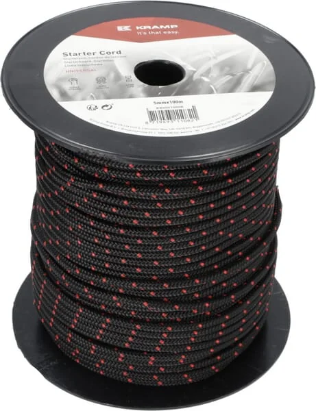 Kramp - KR0501000B - Starter Cord 5.0mm x 100m Black