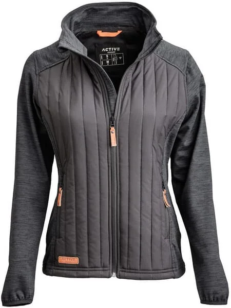 Kramp - KW506301911056 - Hybrid Fleece Jacket, Women's, Dark Grey, XL