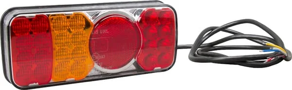 Kramp - LA40035 - Multifunction Rear LED Light, Rectangular, 12-24V, 200.5x85x40mm – Left