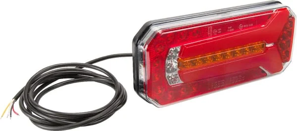 Kramp - LA40053 - Multifunction Rear LED Light, Rectangular, 12-24V, 236x104x61.5mm