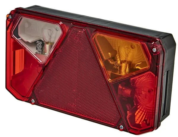 Kramp - LA40908 - Multifunction Halogen Rear RH Light Rectangular, 12/24V, 242x134x58mm, 5-Pin