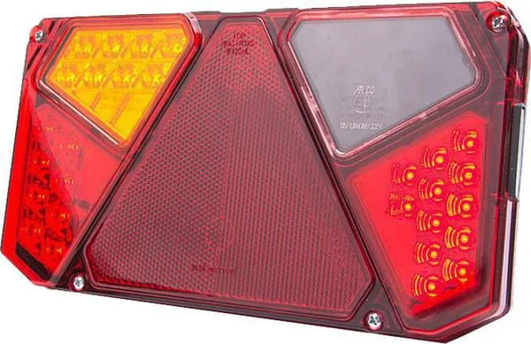 Kramp - LA40917 - Multifunction Rear LED Light, Rectangular, 12-24V, 242x134x36.5mm – Left
