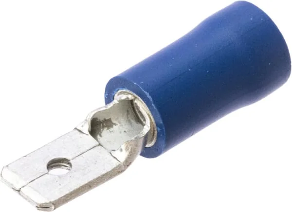 Kramp - LA9061KR - Terminal Blade Male, Blue, 1.5-2.5mm², 4.8x0.8mm, 100 Pcs