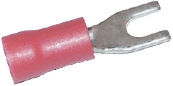 Kramp - LA9185KR - Fork Terminal, Red, 0.5-1mm² Series A (100x)