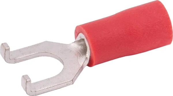 Kramp - LA9275KR - Fork Terminal, Red, 0.5-1mm² 100 Pcs