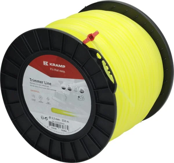 Kramp - NL33232RKR - Trimmer Line Diameter 3.3mm 232m Round Yellow Kramp