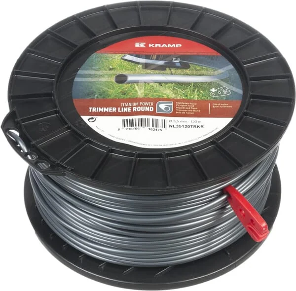 Kramp - NL35120TRKR - Trimmer Line Diameter 3.5mm 120m Round Titanium Power Grey Kramp