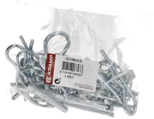 Kramp - SE1000KR - Set Of Safety Pins And R-Clips, Small, Kramp