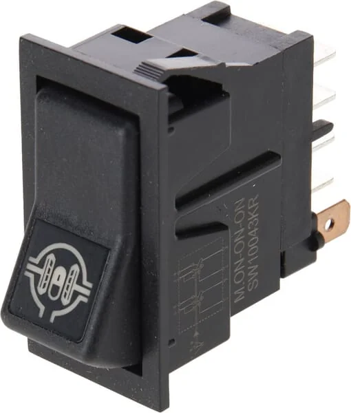 Kramp - SW10043KR - Rocker Switch, I-0-(II), On-On-Mom, 12V, 8-Pin, Differential Lock