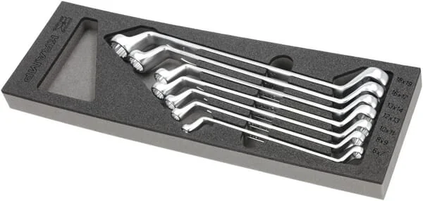 Kramp - TT801501 - Double Ended Ring Spanner Set 7 pcs (6-19mm)