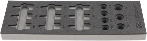 Kramp - TT850503 - Foam Insert For Socket Wrench/TORX Set 1/2", 16 pcs