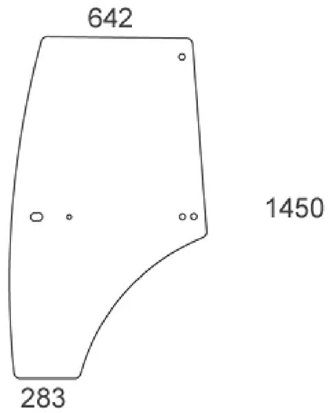 Kramp - VA431589N - Door Glass Left