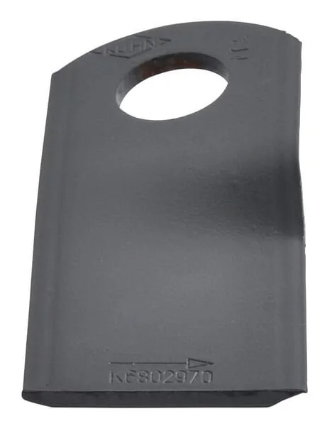 KUHN - K6802970 - Mower Blade Left 105x47x4 mm, Hole Diameter 20.50 mm; Suitable For KUHN, 25 Pieces