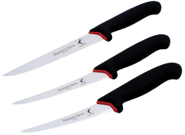 Landig - Z11052 - Knife Set With Black Handle, 3 Pieces, La-Va
