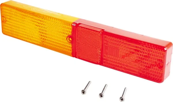 Landini - 3311571M91 - Light Lens, Red/Amber, Rectangular LH/RH, Rear