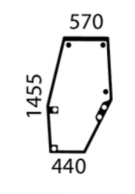Landini - 3647692M1 - Window Glass