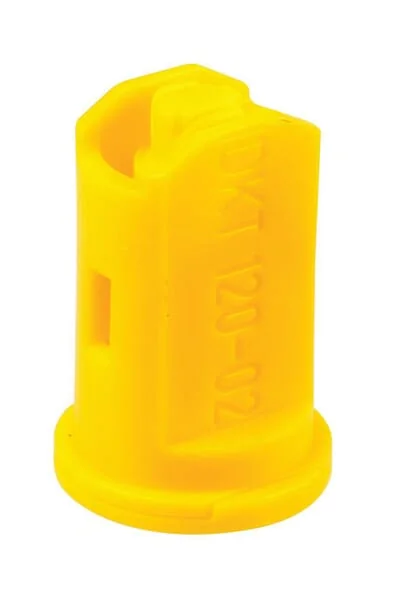 Lechler - IDKT12002POM - Air Injection Double Flat Fan Nozzle IDKT 120° 02 Yellow Plastic Lechler