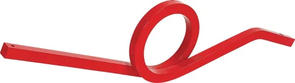 Lemken - 3537031 - Spring Tine Spiral Left 4kt-20 Red