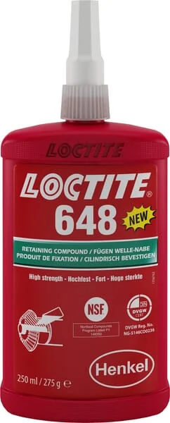 Loctite - LC1804971 - Retaining Compound 648, High Strength, 250ml, Loctite