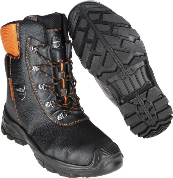 Lupriflex - 361640 - Chainsaw Boots Size 40/UK 6.5, Black/Orange, Eco Hunter Basic, Lupriflex