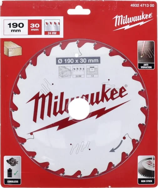 Milwaukee - 4932471300 - Circular Blade 190/30mm Z24