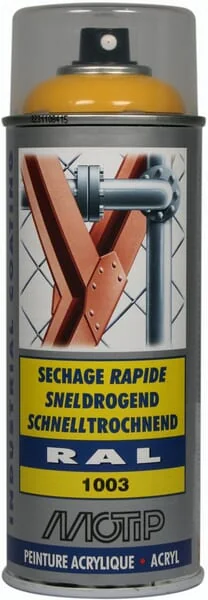 Motip - 07069 - RAL 1003 Acrylic Spray Signal Yellow