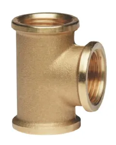 MZ - FG130134MS - MZ Brass T-Piece 3xbi 1"x3/4"x1", Fittings, Brass Fittings, Threaded Fittings