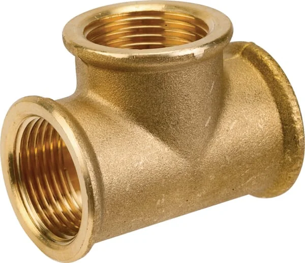 MZ - FG1301MS - Brass T-Piece 3xf 1"