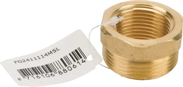 MZ - FG2411114MSL - Brass Reducer F 1" x M 1 1/4"