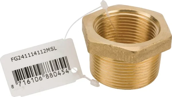 MZ - FG241114112MSL - Brass Reducer F 1 1/4" x M 1 1/2"