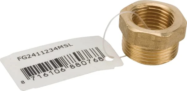 MZ - FG2411234MSL - Brass Reducer F 1/2" x M 3/4"