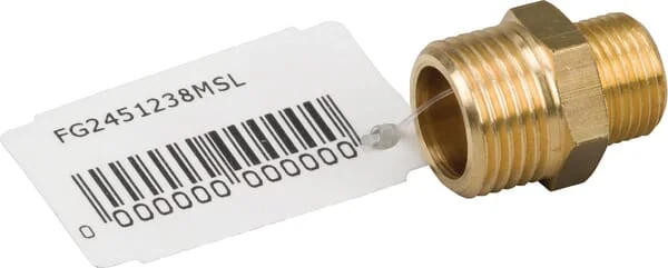 MZ - FG2451238MSL - Brass Nipple 2xM 1/2" x 3/8"