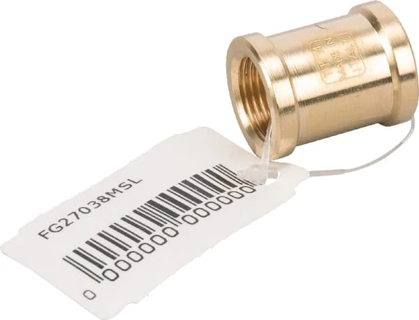 MZ - FG27038MSL - Brass Coupling 2xF 3/8"