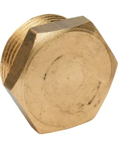 MZ - FG2922MS - MZ Brass Plug Bu 2", Fittings, Brass Fittings, Threaded Fittings