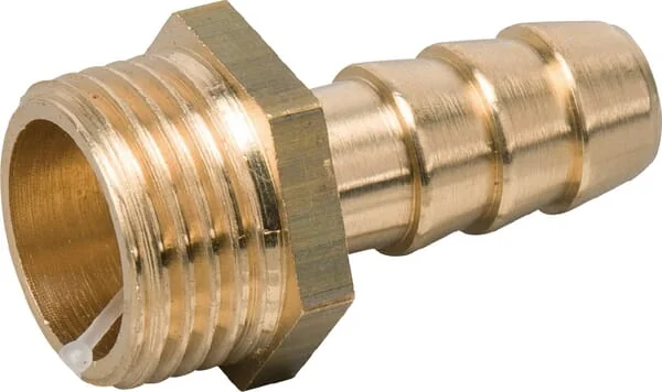 MZ - FG521213MSL - Brass Hose Conn. 13mm X M 1/2"