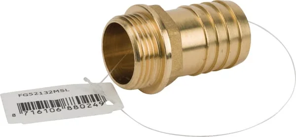 MZ - FG52132MSL - Brass Hose Conn. 32mm X M 1"