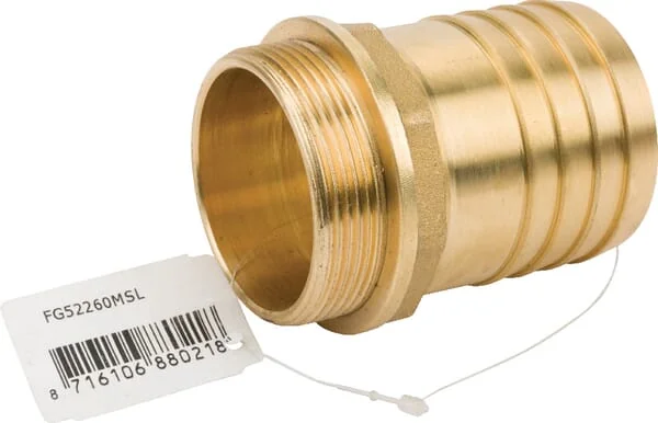 MZ - FG52260MSL - Brass Hose Connector 60mm X M 2"