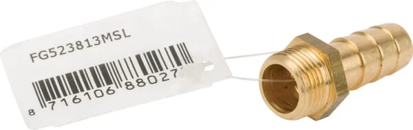 MZ - FG523813MSL - Brass Hose Conn. 13mm x m 3/8"