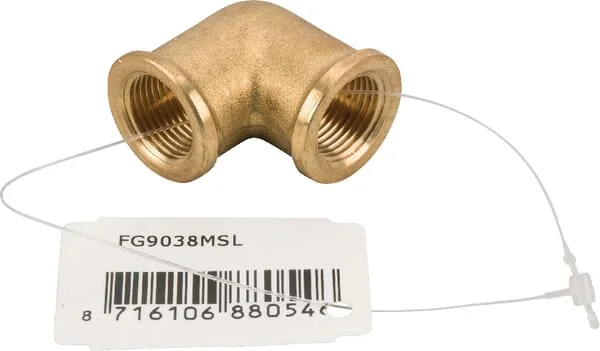 MZ - FG9038MSL - Brass Elbow 2xf 3/8"