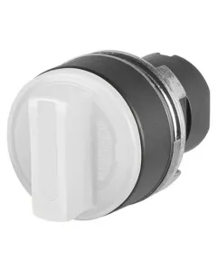 New Elfin - 020SMTLOB - Knob Selector Switch, Illuminated, White, 3-Position, Cam o