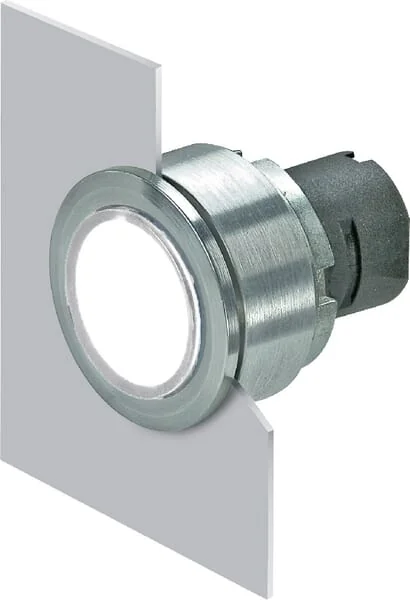 New Elfin - 030PFLIB - White Illuminated Push Button