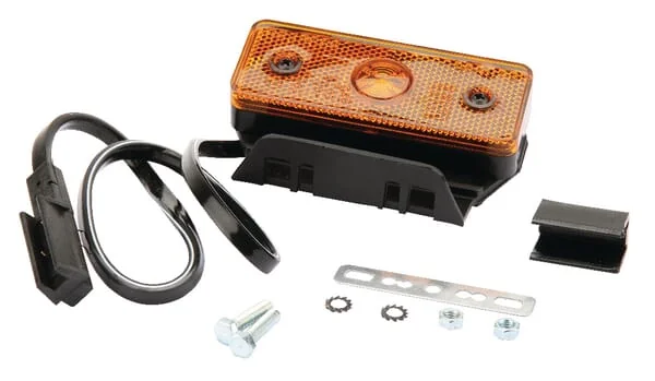 Non Branded - 6SU10432GLB50 - Marker Light LED, Rectangular, 12/24V, Orange, Bolt On, 104x32x40mm