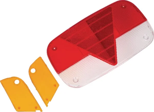 Non Branded - AH10707 - Light Lens, Red/Transparent/Amber, Rectangular LH/RH/Rear