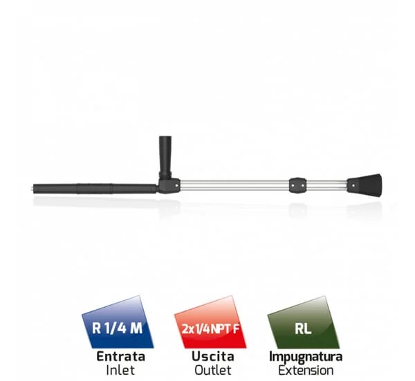 Non Branded - HD400300 - Double Lance 985 mm, Stainless Steel
