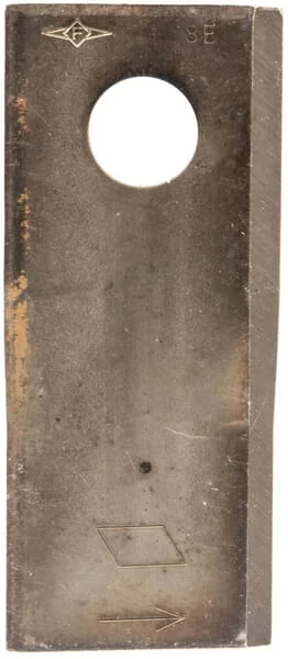 Non Branded - KM13800061N - Left Mower Blade 114x48x4 mm, Bore Diameter 19 mm; Suitable For Vicon
