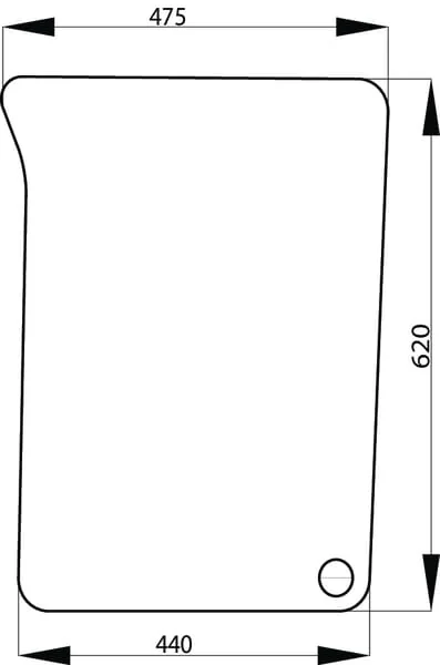 Non Branded - L171331N - Bottom Left Front Glass