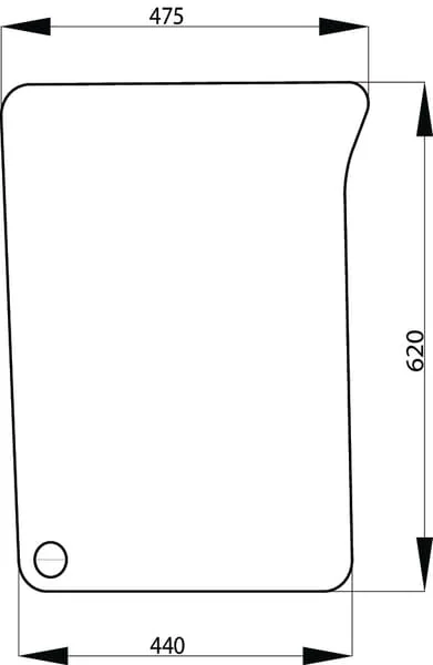 Non Branded - L171332N - Bottom Right Front Glass