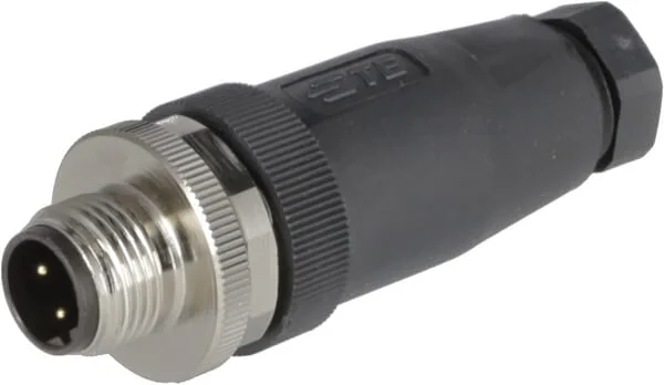 Non Branded - M1204MA18B - Plug 4 P. Male M12 Code-B